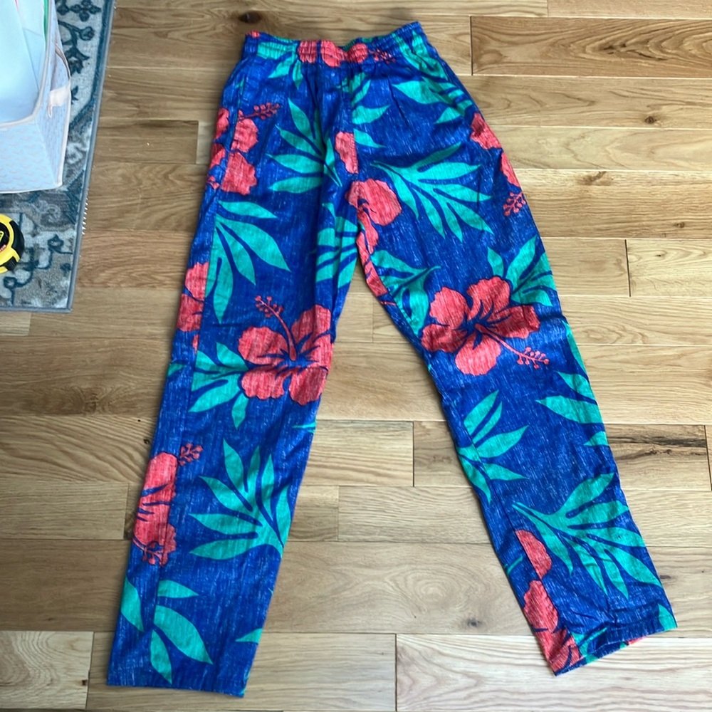 Vintage Surfers Alliance  Tropical Print Pants